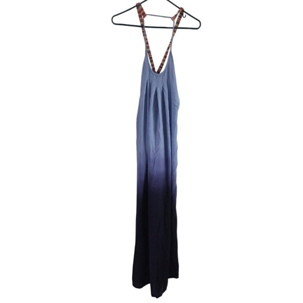 Raviya Swimsuit Cover Up S Womens Ombre Beachy Blue Vacation Cruise Pullover